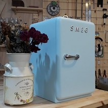인테리어 공간박스 소나무원목 리빙박스 1도어 미니 소품수납함 smeg 냉장고디자인, KLEIN, 라임그린