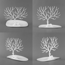 사슴뿔 귀걸이 진열대 화이트 아크릴거치대 귀걸이진열거치대