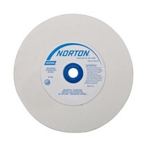 Norton Abrasives St. Gobain 프리미엄 알룬둠 38A 07660788248 타입 01 벤치 받침대 휠 초미세 알루미늄 산화물 2.54 cm1 인치 아버 15.2, 8인치, 1인치, 1인치 + 둥근 구멍+60+3600RPM+0766078