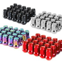 락모터스 자동차 락너트 P1.5XM12 현대 기아 스페셜키 휠너트 휠볼트 경량너트 락볼트 휠 타이어튜닝 차량용, 6각락너트(블루), 1개