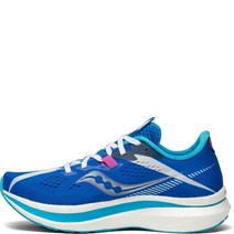 Saucony 여성용 엔도르핀 프로 2 러닝화 블랙/화이트.