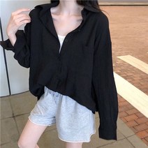 여성 셔츠 블라우스 패션 의류 상의 셔츠 여성여성 블라우스 캐주얼 루즈 기본 솔리드 셔츠 턴 다운 칼라 버튼 업 스타일 패션 단순 여성 탑 올 매치 세련된