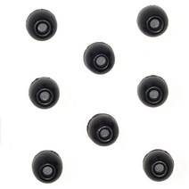 8팩 - 미디엄 SHURE EABKF1-10M PA910M 교체용 블랙 폼 이어 팁 슬리브 SE215 SE315 SE425 SE535 SE846 SE112 SE115 SE210 S
