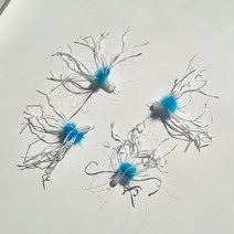 1분마켓 바삭한 해파리와 에몽이수염 고양이 리필 장난감 핸드메이드 낚시대용 교체 장난감 리필, 옵션2.바삭반짝해파리(1P)