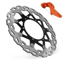 디스크로터 오토바이 320MM 플로팅 브레이크 디스크 로터 브래킷 어댑터 KTM SX EXC XCW XCF LC4 25 200 30, [08] black A
