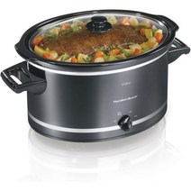 Hamilton Beach 705088 해밀턴 비치 755263231981 33182A 느린 조리기 8쿼트 블랙, 8 Quart