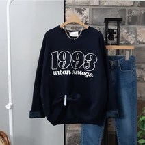 상상그이상 여성용 국내제작 1993자수 맨투맨 기모안감 구김없는 유니크 포인트 비비드한 컬러 루즈핏 가성비 좋은 따뜻하고 부드러운 다양하게 활용하기 좋은 맨투맨코디