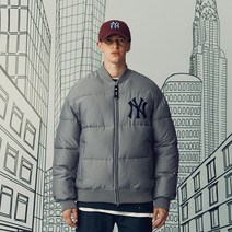 뉴에라 MLB 페더리스 뉴욕 양키스 다운 재킷 그레이 13338674