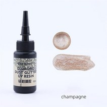 에폭시레진 24 색 10ML UV 수지 접착제 키트 드릴 플래시 에폭시 세트 자외선 경화 DIY 진주 광택 보석 만들기 용품, [15] 3