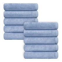 송월타올 뱀부얀 170g 뉴블러리 수건 10장, 라이트블루