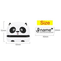귀여운 인형 맞춤 제작 이름 스탬프 DIY 인감 학생 옷 퇴색하기 쉽지 않음 보안 귀여운 공룡, 18 Panda