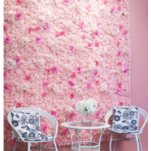 꽃벽 카페 포토존 인테리어 장미 셀프웨딩 파티룸, 심플하고 고급스러운 60x40cm  원피