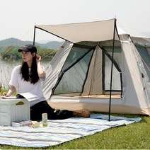 진글로벌 원터치텐트 그늘막 2-3인용 5-8인용 방수, 2~3인용