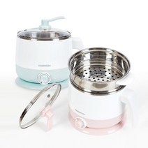쿠커와 찜판으로 간편한 요리를 할 수 있는 대원 멀티쿠커 민트/핑크, 민트
