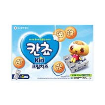 롯데 칸쵸 끼리크림치즈 196g 신상과자 사무실간식 유치원 탕비실 어린이집 비품, 15개