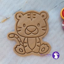 아기 호랑이 보이 쿠키커터 / 새해 쿠키커터 / 허니버니 쿠키커터 / 커피클레이 커터 / 호랑이 쿠키커터, (A) 6.2 x 6.4 cm