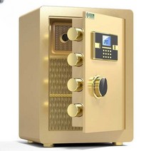 소형금고 가정용 미니 사무실 회사 개인 비밀 서류, 25cm 브라운 (비밀번호) 2단 소형 금고