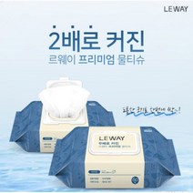 두배로 커진 르웨이 프리미엄 물티슈 엠보싱 캡형 60매, 4개, 60매입