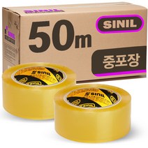 신일 중포장 투명 OPP 박스테이프 50m 50개