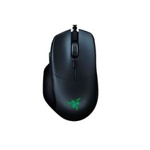 스타크래프트마우스 서든어택 버티컬 손목보호 Razer Basilisk Essential 유선 게임용 마우스 6400 DPI 광학 센서 RGB 다채로운 조명 7개 가능 138, 검은 색