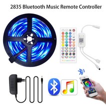Led 스트립 라이트 Rgb 5050 2835 스마트 테이프 12V 게이머 룸 장식 Wi, 04 20M Full set, 03 2835 Bluetooth Music