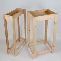 스탠드 재떨이 업소용 우드 원목 10t2, 재떨이40x17x70cm