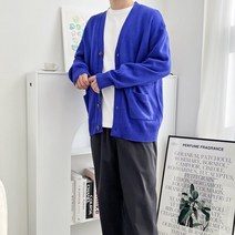 봄에입기좋은 남자 루즈핏 간절기 기본가디건 니트재질 데이트룩
