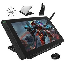 HUION Kamvas 13 그래픽 드로잉 태블릿 배터리 프리 펜 8192 레벨 압력, 검은색