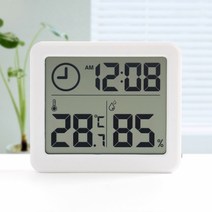 스마트 디지털시계 온습도계(화이트) C030