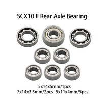 기어부품 기어가공 기어제작Axial-SCX10 II AR44 액슬 프론트 리어 조인트 CVD 드라이브 샤프트 베벨 기어, 01 Rear Bearing Set