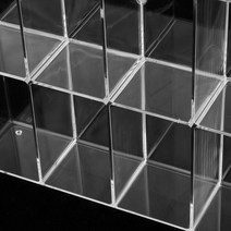 피규어 장식장 아크릴 진열장 미니 피규어 수집품을 위한 아크릴 진열장 상자 잘 고정된, 없음