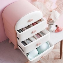 속옷정리함 3단 4단 양말정리함 보관함 속옷수납 서랍장, 3단민트