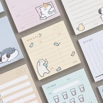 아이코닉 데일리 점착 메모지 (체크리스트 투두 스티키 접착메모지 인스 다꾸 인덱스), Diary