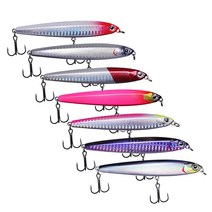 가성비 로켓 미노우 슬로우싱킹 농어 광어 삼치 우럭 루어낚시 지깅 파핑 (10g 14g 18g 24g) 알리낚시, 24g, #3 red silver