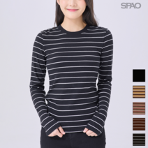 스파오 골지 스트라이프 티셔츠 SPLW938G04