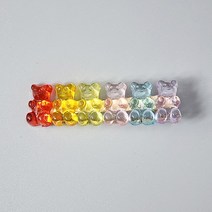 반반하니 젤리 뽀 곰돌이 어린이 아동헤어핀 여아머리핀