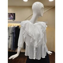 지컷 지컷 프릴 포인트 버튼업 블라우스 7222260603