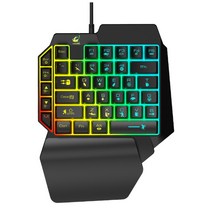 한손키보드 기계식 청축 LOL 배그 게임용 왼손키보드, A.한손 키보드(컴퓨터용), 공식 표준