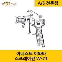 ANEST IWATA 아네스트이와타 에어리스건 스프레이건 W-71-31S 미니 페인트 스프레이 분무 에어콤프레샤 컴프래서 1.5mm