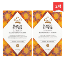 Nubian Heritage 망고 버터 비누 바 5 oz(142 g), 2개
