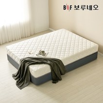 [착불]보루네오 무무Po 본넬스프링 양면 매트리스 K, 화이트&다크그레이