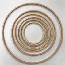 해비치 마크라메 우드링 나무링, 24cm