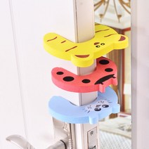 문 방문 안전 가드 아이 충돌 방지 도어 스토퍼 소음방지 손가락끼임 보호 패드 문닫힘 무소음/정직한사람, 기린