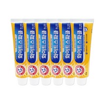 화이트스파클 치약 121g 6개, 암앤해머 화이트스파클 치약 121