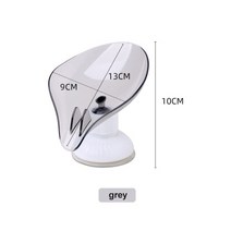 잎 모양 비누 홀더 빠른 배수 비누 접시 욕실 고정 단단히 욕실 보관 랙 대형 흡입 컵 비누 용기, 회색, 협동사