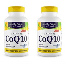 헬시오리진 천연 코큐텐-10 CoQ 10 100mg함유 성인 건강 영양제 2통 총 300개 알약, 2개, 150정