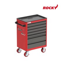 록키 RTP-119T7D 이동식공구함 서랍(75mm)5개+서랍(150mm)2개 툴픽업 670x450x950(mm), 1개