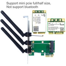 무선랜카드 와이파이수신기 wifi어댑터 usb 7260nb 5100agn dw1540 dw1510 mini pcie 무선 카드 to 데스크탑 pc pcie x1 x4 x16, 미니 pcie에서 pcie 3로
