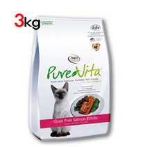 퓨어비타 캣 그레인프리 연어 3KG, 단품, 단품, 단품