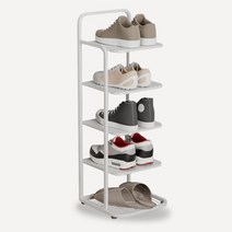 제니 좁은 현관 틈새 미니 신발장, 7단 화이트, 7단 화이트